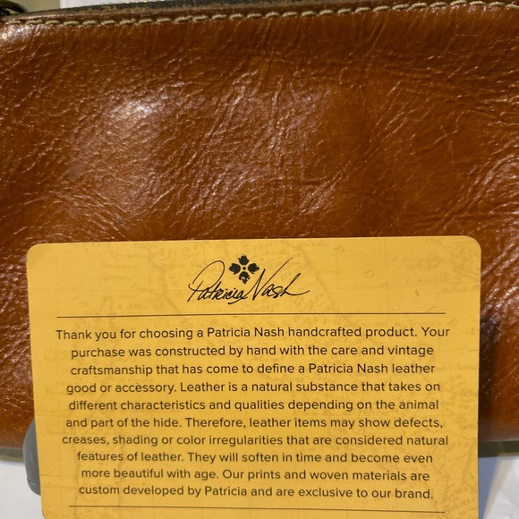 Patricia Nash Leather Wristlet - Picture 6 of 7